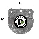8in Steel Gong