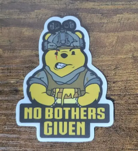 No Bothers Given Sticker