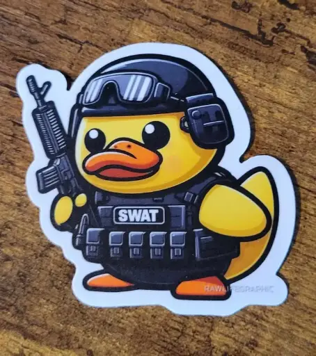 SWAT Ducky Sticker